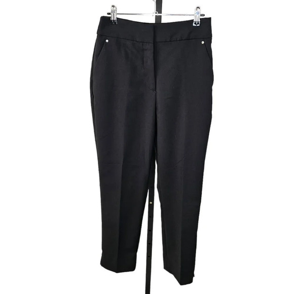 H&M Womens High Waisted Black Trousers Size  6 - Picture 1 of 7